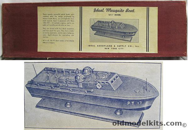 Ideal Aeroplane & Supply 1/76 Mosquito (PT-17) Boat plastic model kit